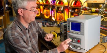 Clare rocks in testing at jukebox manufacturer
