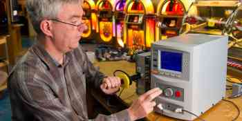 Clare rocks in testing at jukebox manufacturer