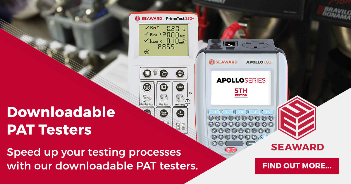 Downloadable PAT testers Advanced PAT testers Seaward